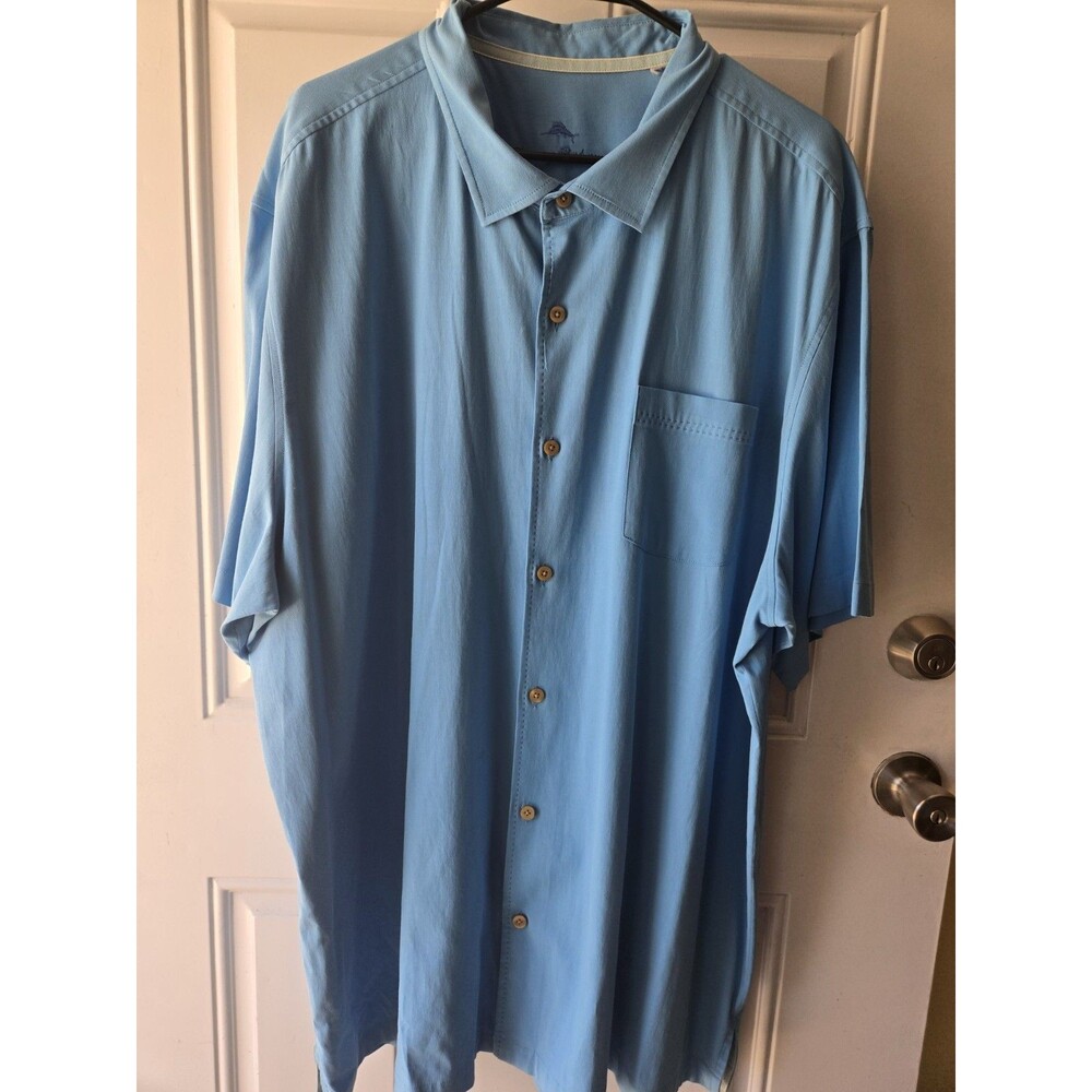 Tommy Bahama silk button down shirt in blue Size 3XL